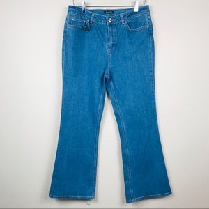 NWT Massimo Dutti High Rise Flare Cropped Jeans 8